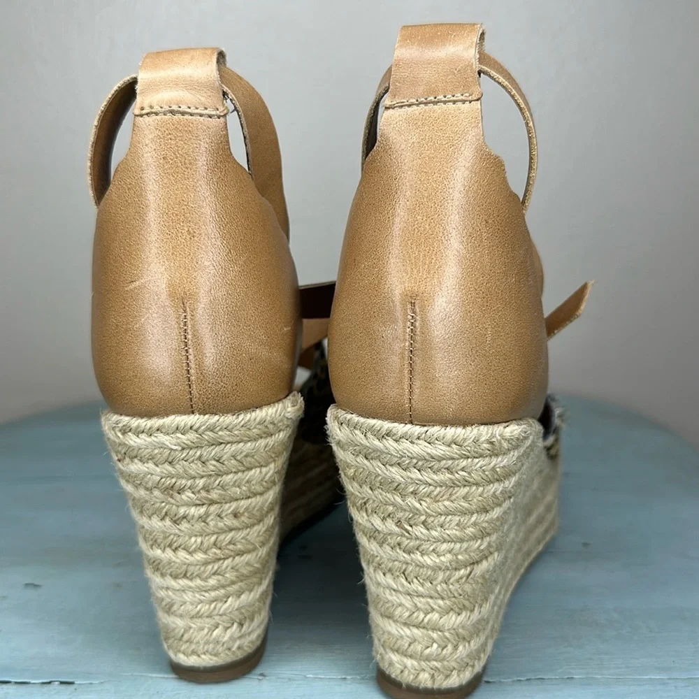 Matisse Roma Women’s Cheetah Print Espadrille Sandals Size 8